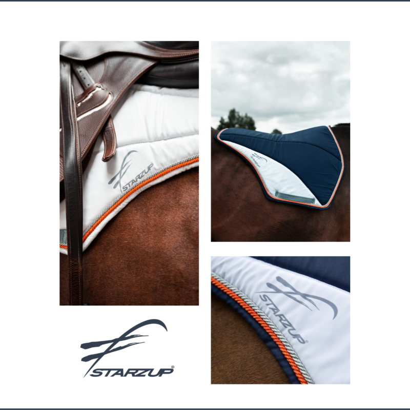 Tapis de selle cheval équitation sport équestre cso compétition complet 